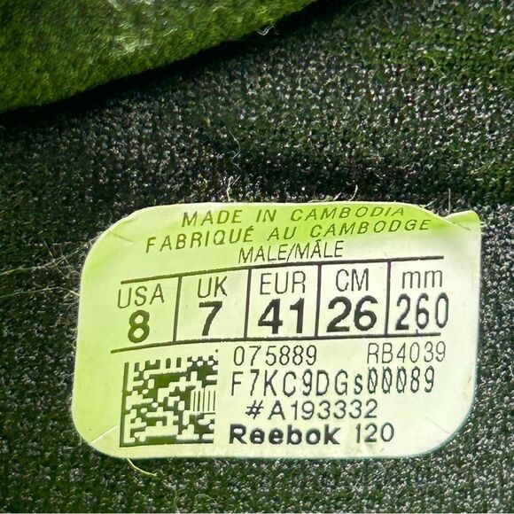Reebok Sublite Cushion Composite Safety Toe Black Work Sneaker Shoe Mens Size 8 main image 10
